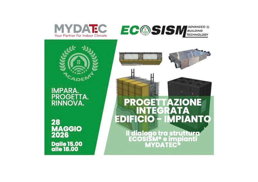 Webinar MYDATEC ed ECOSISM sulla progettazione integrata edificio-impianto